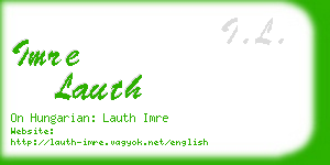 imre lauth business card